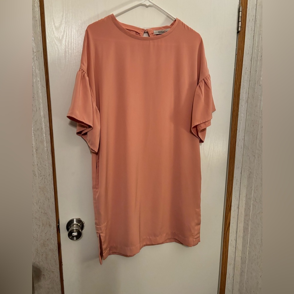 Chic Coral Women's Tunic Dress